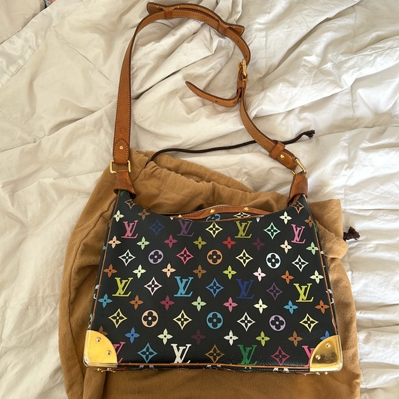 Louis Vuitton Black Multicolor Takashi Murakami shoulder bag - Picture 6 of 8